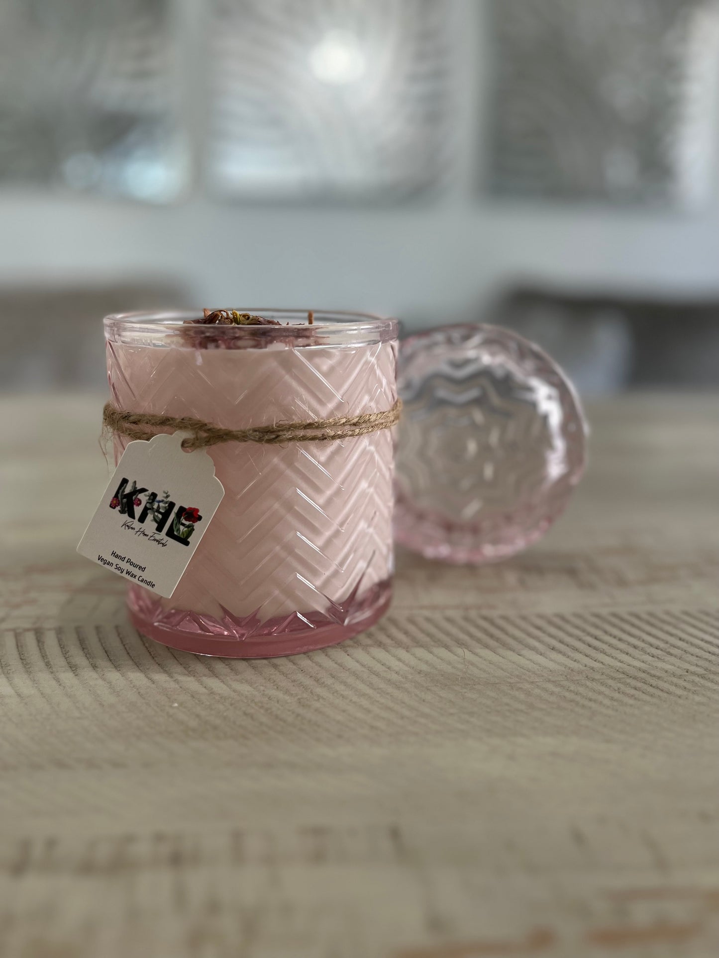 Pink Della Candle