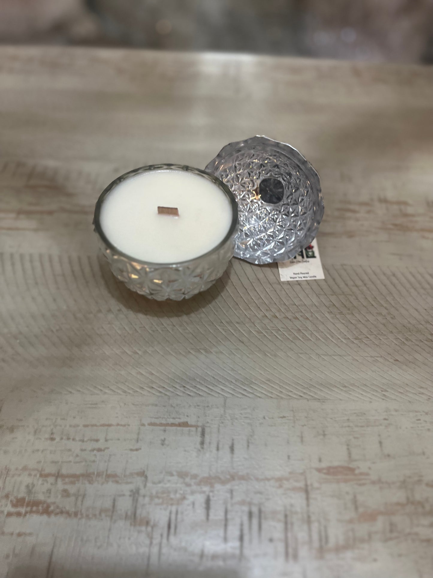 Silver Piña Candle