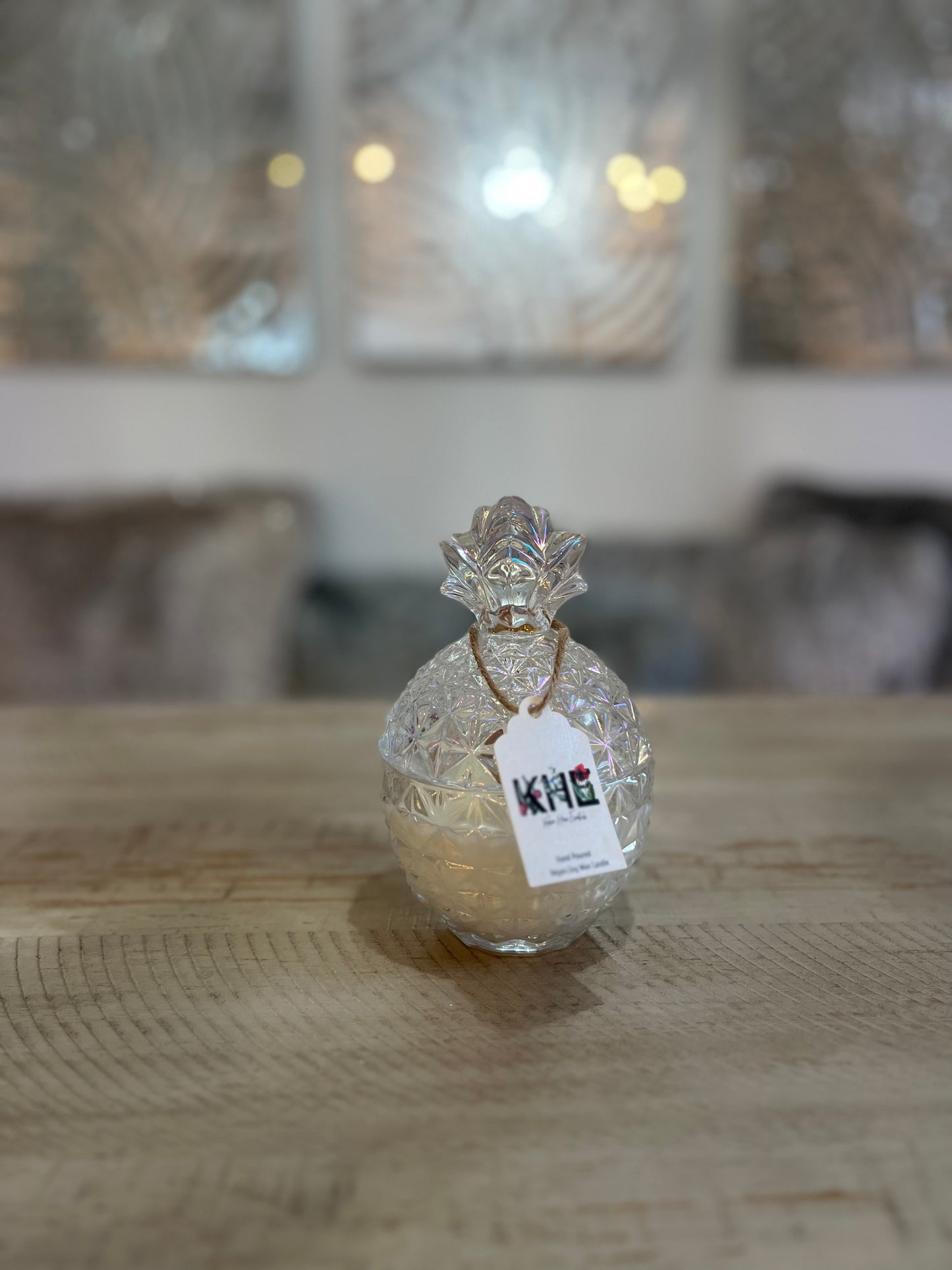 Iridescent Piña Candle