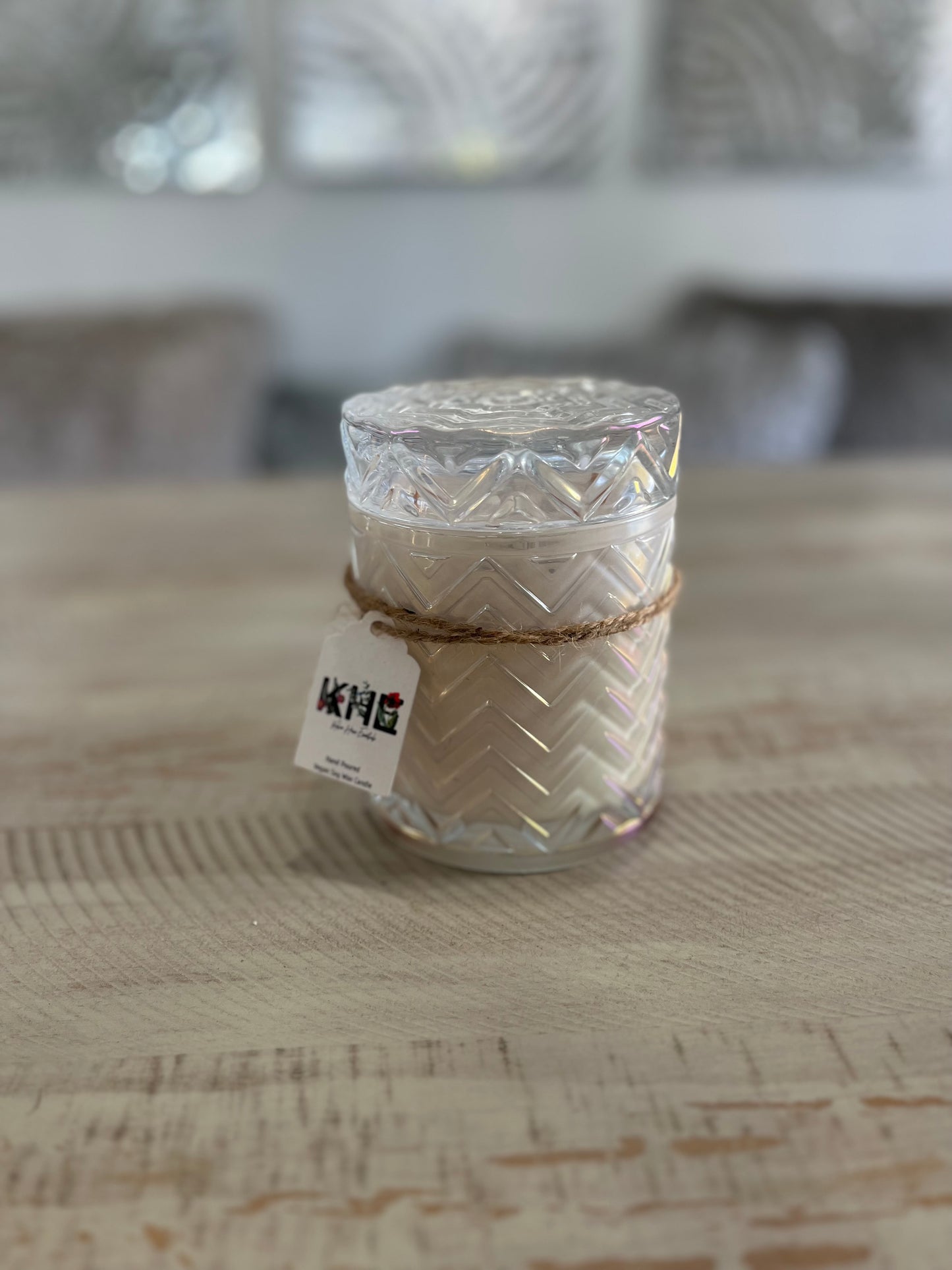 Iridescent Della Candle