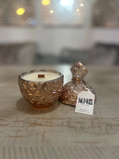 Rose Gold Piña Candle