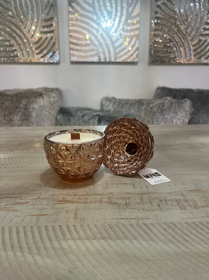 Rose Gold Piña Candle